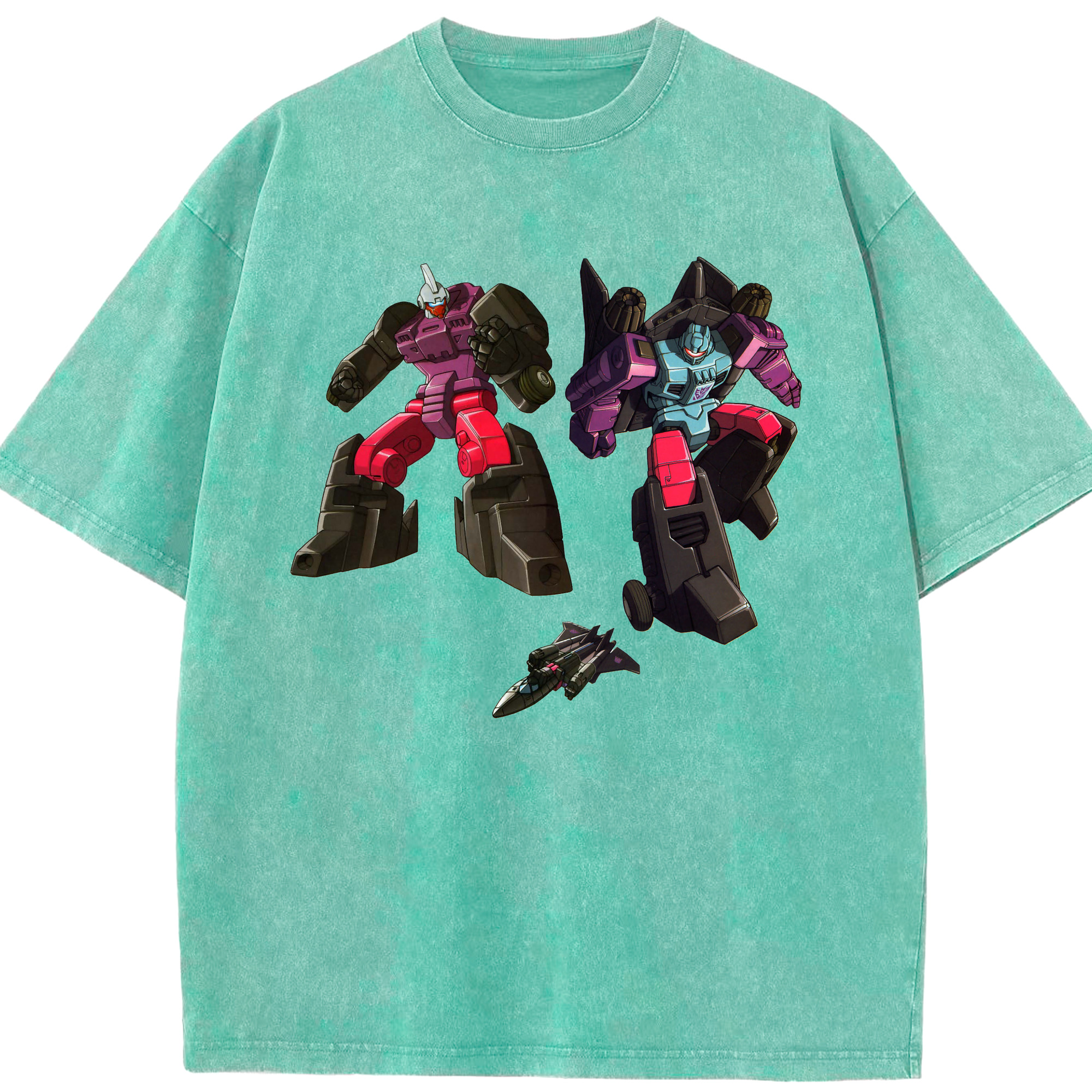 （画像用）  綿100% ヴィンテージ風 半袖Tシャツ（フロントプリント）